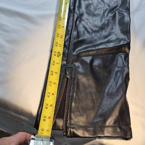 Colorful Women's Leather Pants - Picture 9 of 13